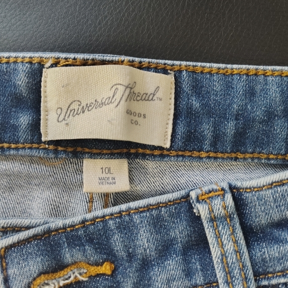 Universal Thread Blue Distressed Skinny Jeans 10L - Picture 4 of 4